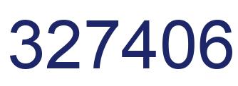 Number 327406 blue image