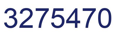 Number 3275470 blue image