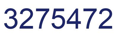 Number 3275472 blue image