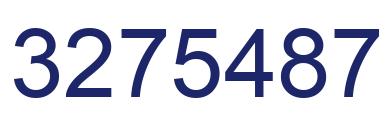 Number 3275487 blue image
