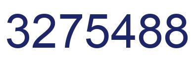 Number 3275488 blue image