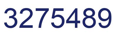 Number 3275489 blue image