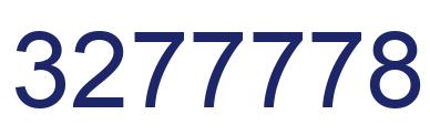 Number 3277778 blue image