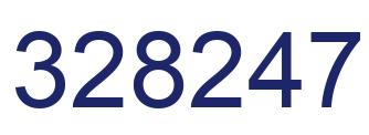 Number 328247 blue image