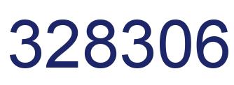 Number 328306 blue image