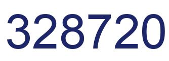 Number 328720 blue image