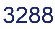 Number 3288 blue image