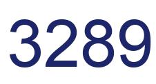 Number 3289 blue image