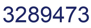 Number 3289473 blue image