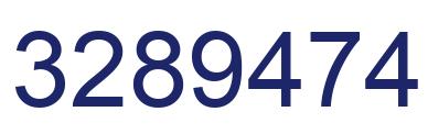 Number 3289474 blue image
