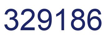 Number 329186 blue image