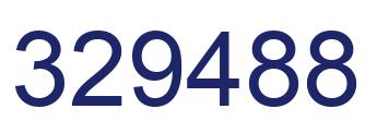 Number 329488 blue image