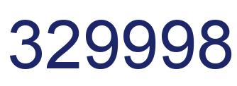 Number 329998 blue image
