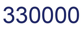 Number 330000 blue image