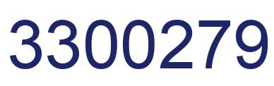Number 3300279 blue image