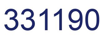 Number 331190 blue image