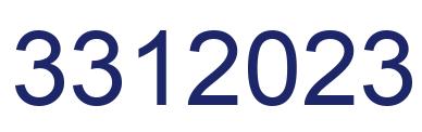 Number 3312023 blue image