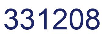 Number 331208 blue image