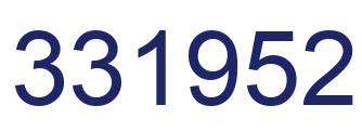 Number 331952 blue image