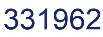 Number 331962 blue image
