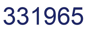 Number 331965 blue image