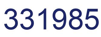 Number 331985 blue image