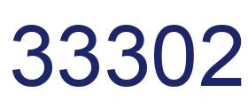 Number 33302 blue image