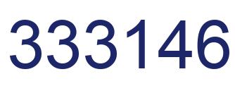 Number 333146 blue image