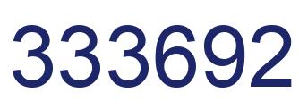 Number 333692 blue image