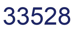 Number 33528 blue image