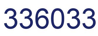 Número 336033 imagen azul
