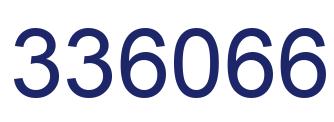 Number 336066 blue image