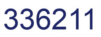 Number 336211 blue image