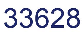 Number 33628 blue image