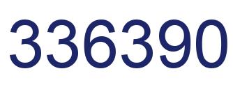Number 336390 blue image