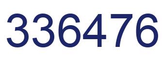 Número 336476 imagen azul