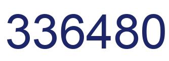 Número 336480 imagen azul