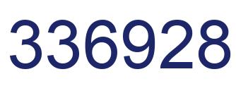 Number 336928 blue image