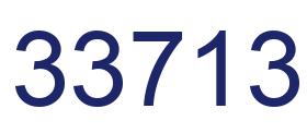 Number 33713 blue image
