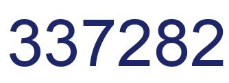 Number 337282 blue image