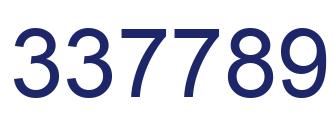 Número 337789 imagen azul