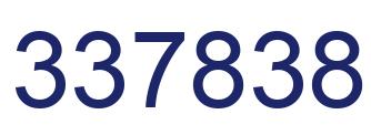 Number 337838 blue image