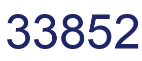 Number 33852 blue image