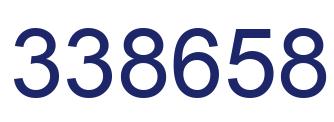 Number 338658 blue image