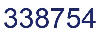 Número 338754 imagen azul