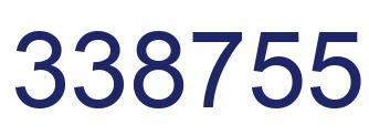 Número 338755 imagen azul