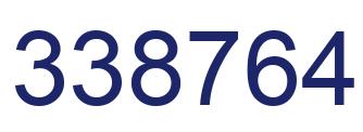 Número 338764 imagen azul