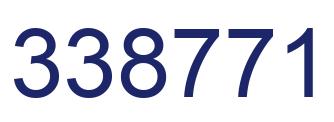 Number 338771 blue image