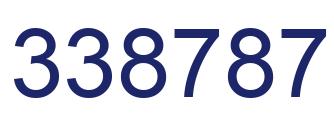 Número 338787 imagen azul
