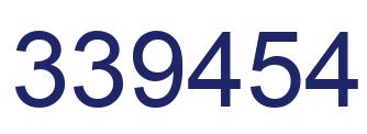 Número 339454 imagen azul